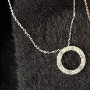 New Gold Plated Love Necklace With  Stones